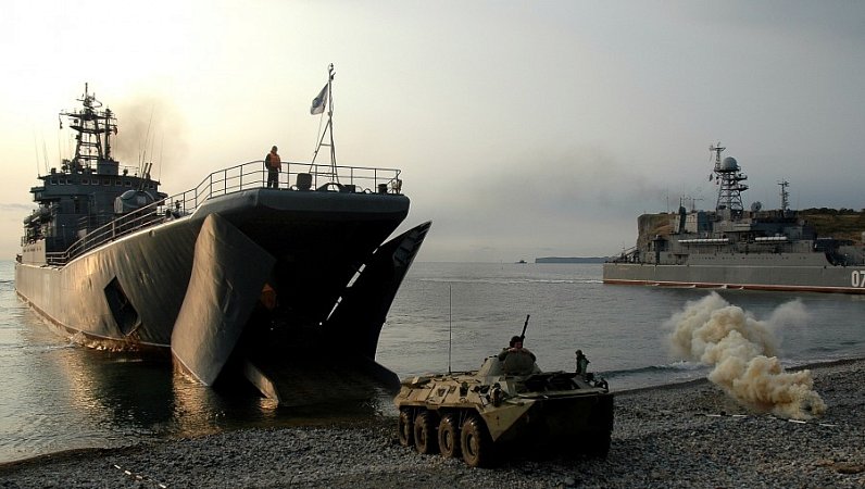 Высадка морской пехоты РФ